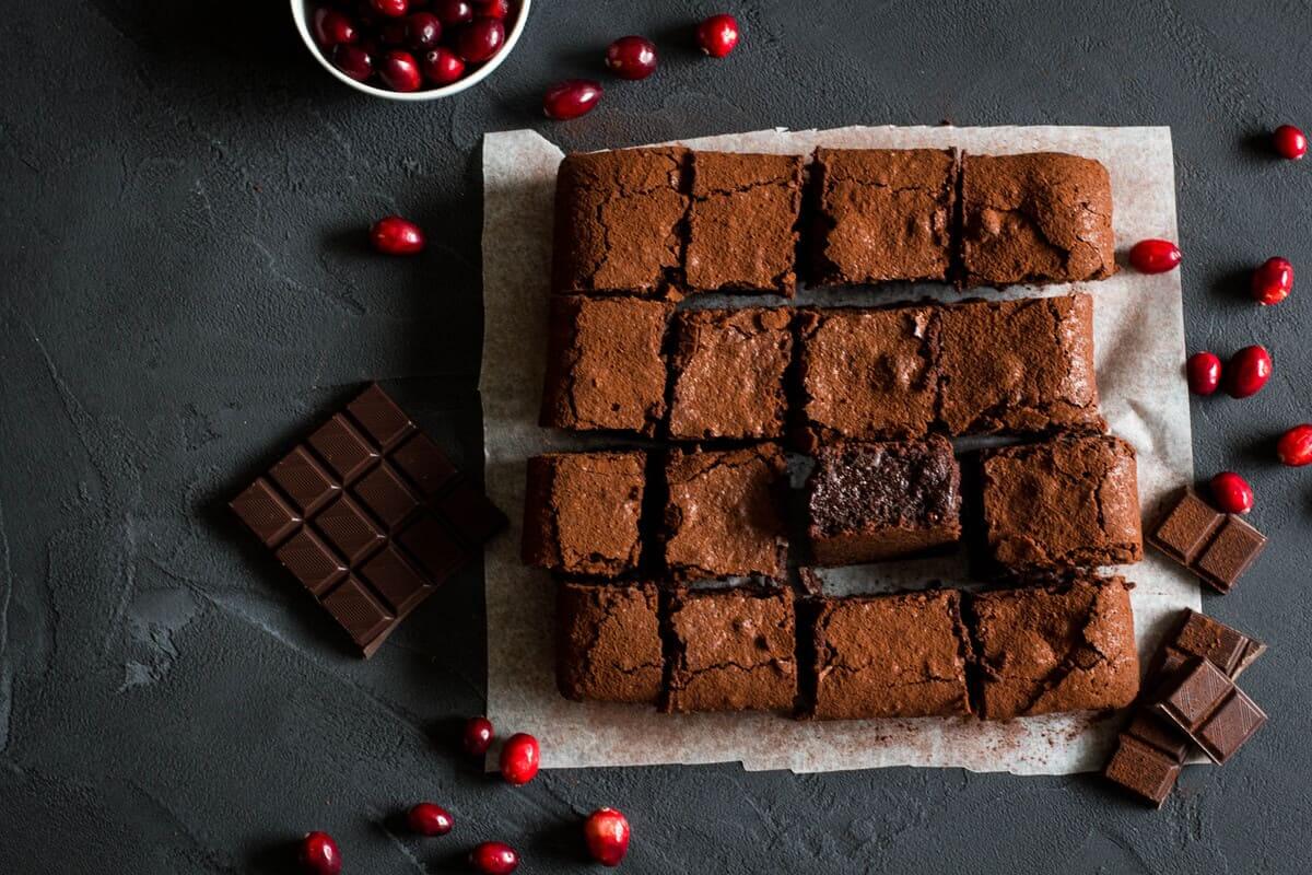 bitter çikolatalı fit brownie