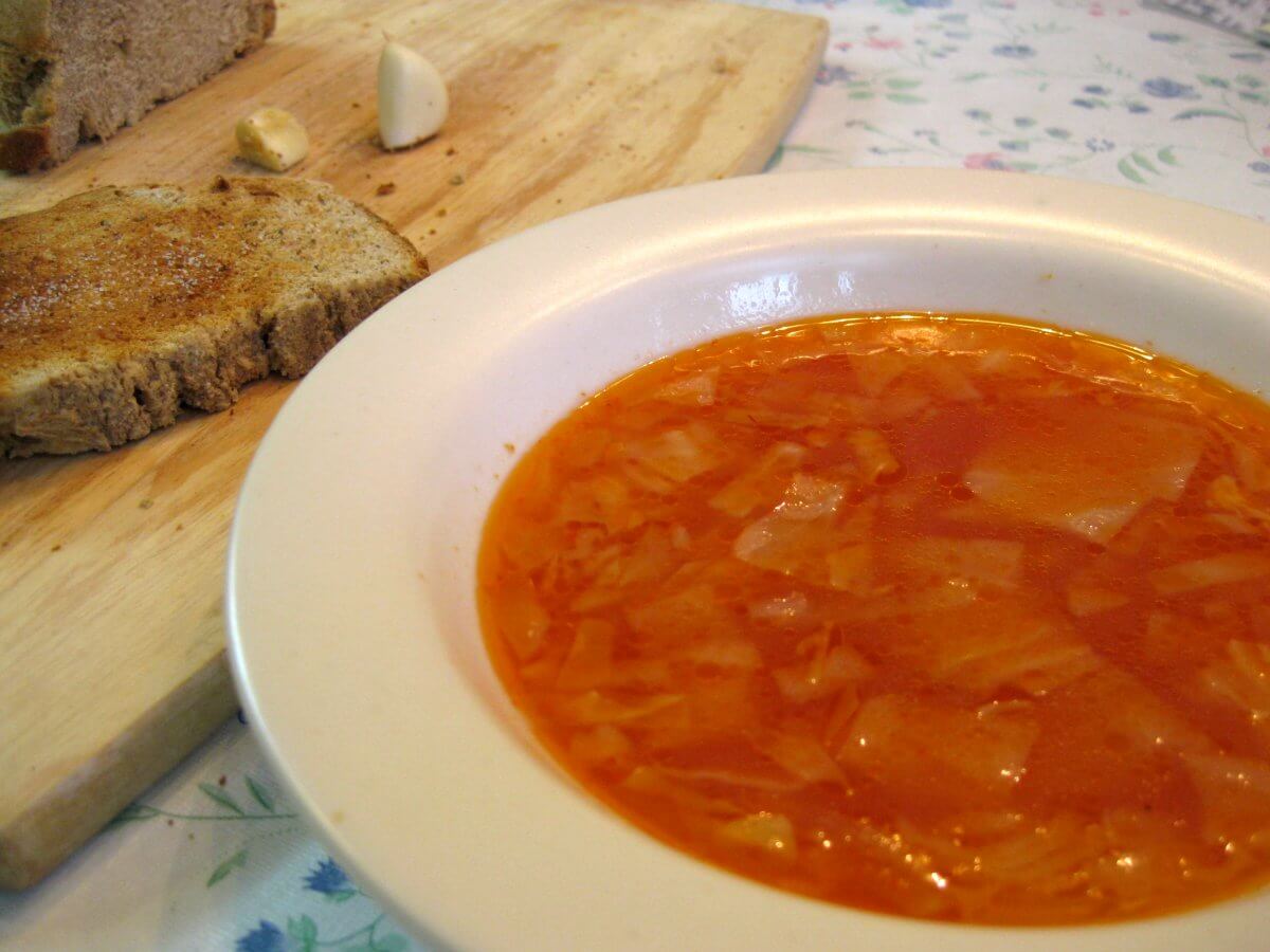 lahanalı domates çorbası